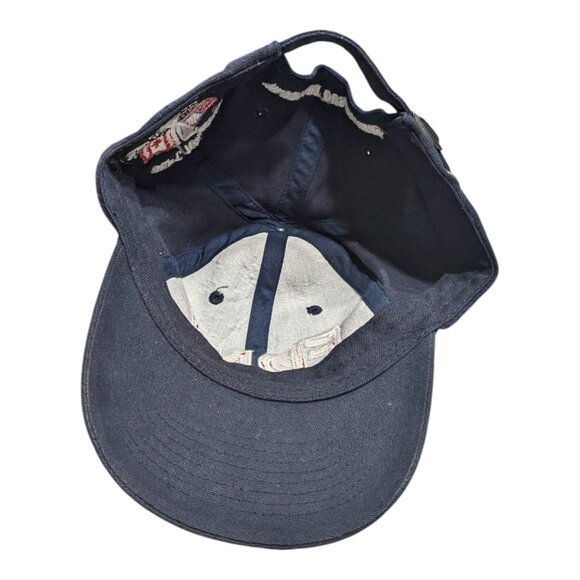 FDNY Fire Dept 9/11 Tribute Hat Canadian & American Flag Embroidered Navy Blue O - Picture 4 of 7